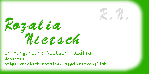 rozalia nietsch business card